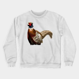 Cute Pheasant Drawing Crewneck Sweatshirt